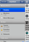 Slide-out navigation